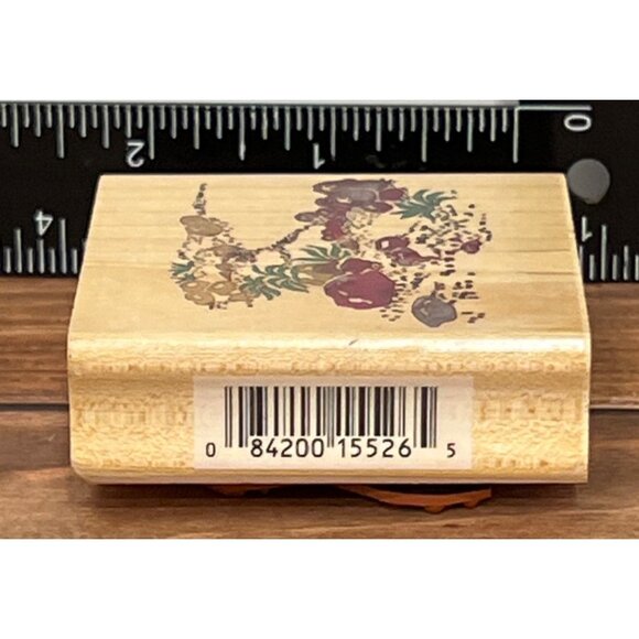 Posh Impressions 550-F12 Rocky Road wood mounted Rubber Stamp by Dee Gruenig - Picture 4 of 4